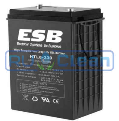 Тяговый аккумулятор ESB HTL6-330 (330Ач, 6В, Gel)