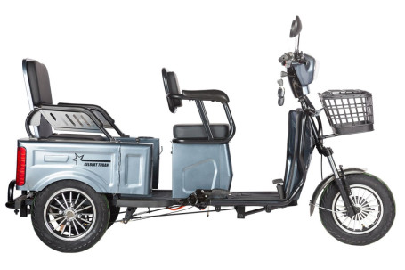 Трицикл электрический Rutrike Gelbert Tuban (48/60V, 600W, белый) (0000134-3063)