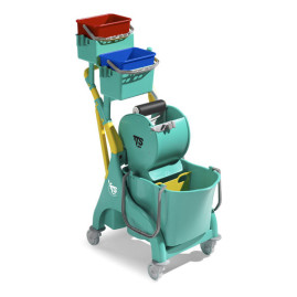 Тележка TTS Nick Plus 80 (1*28 л с разделителем, пласт, с отжимом Dry)