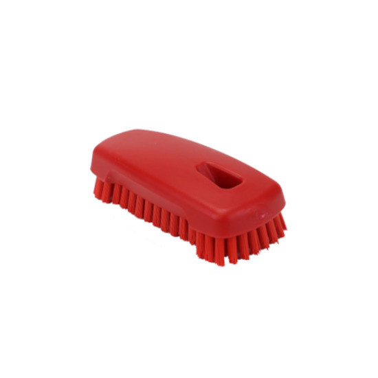 Щетка ногтевая FBK (125х55мм, ср. жесткость, красный)