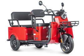 Трицикл электрический Wanshida LC-F200 60V 1000Вт (красный)