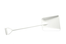 Лопата литая FBK (полипропилен, 330х380х1120 мм, белый)