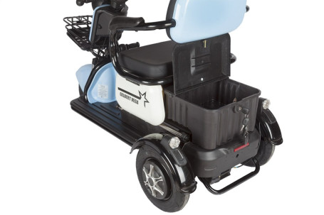 Трицикл электрический Rutrike Gelbert Vega (48/60V, 600W, голубой) (0000136-3064)