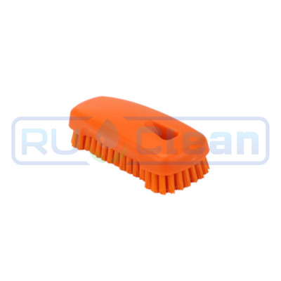 Щетка ногтевая FBK (125х55мм, ср. жесткость, оранжевый)