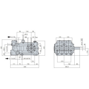 Насос высокого давления Annovi Reverberi RTD 160.130 N (130бар, 160л/мин)