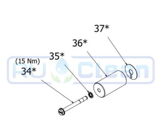 Комплект керамического  поршня HAWK XLT 25 мм