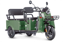 Трицикл электрический Wanshida LC-F200 60V 1000Вт (зеленый)