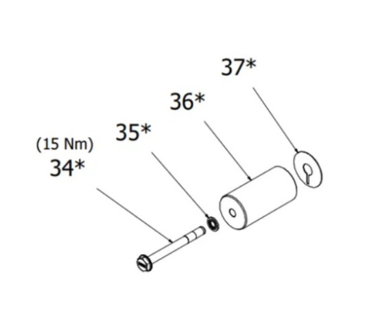 Комплект керамического  поршня HAWK XXT,XLT 28 мм