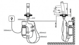 Диспенсер для мыла Nofer Essentialmatic (автомат, глянец)
