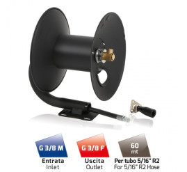 Катушка высокого давления MTM HR28 (280бар, 60м, пластик/сталь)