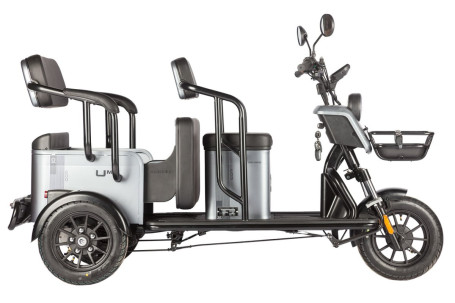 Трицикл электрический Wanshida UM+ 60V 1000Вт (серый)