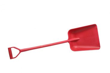 Лопата литая FBK (полипропилен, 330х380х1120 мм, красный)