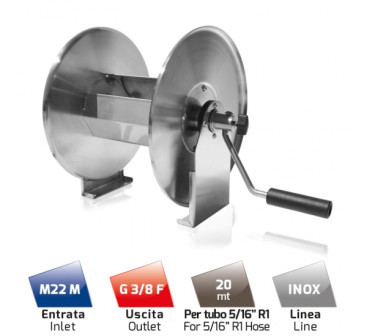 Катушка высокого давления MTM HRS40 (400бар, 20м, нерж)
