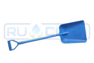 Лопата литая FBK (полипропилен, 330х380х1120 мм, синий)