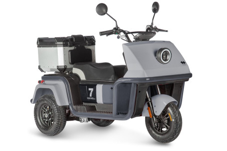 Трицикл электрический Wanshida DOUHAO (60V, 800W, черно-серый) (0000294-3068)