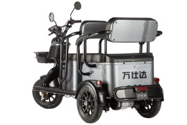 Трицикл электрический Wanshida UM+ 60V 1000Вт (черный)