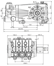 Насос высокого давления TOR DS-3025 (30л/мин, 250бар)