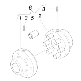 Упругая муфта Portotecnica W1 D28-D24