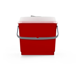 Ведро TTS (4л, для салфеток, красный)