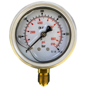 Манометр RC (d63мм, 1/4"ш, 1000бар, боковой вход)