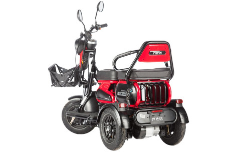 Трицикл электрический Wanshida HOT HATCH (60V, 650W, черно-зеленый) (0000288-3072)