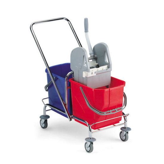 Тележка TTS Roll 30 (2*15 л, хромир, с отжимом Тес)