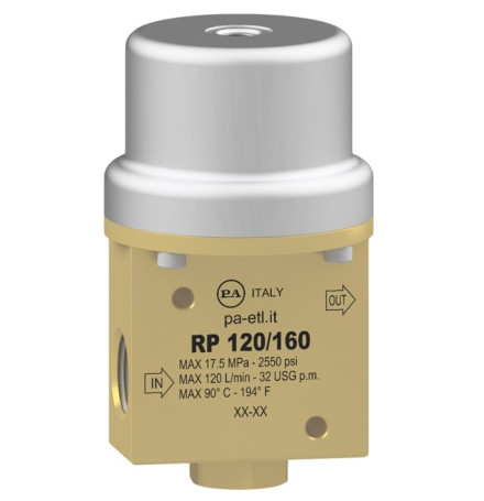 Клапан пневматический PA RP120/160 (160бар, 120л/мин, 3/4&quot;г-3/4&quot;г)