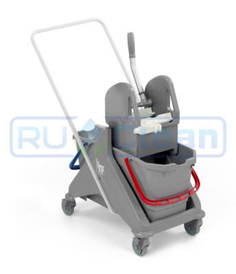 Тележка TTS NICKITA (2х25л, отжим TEC, серый)