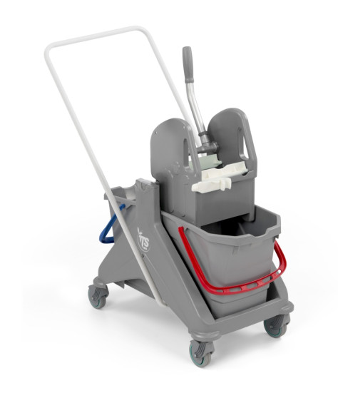 Тележка TTS NICKITA (2х25л, отжим TEC, серый)