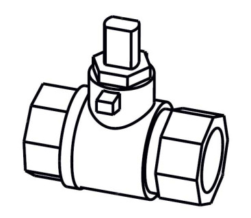Кран шаровой Columbus 21033200 (3/8"-D10)