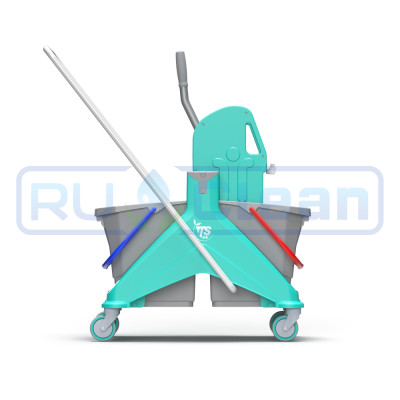 Тележка TTS NICKITA (2х25л, отжим TEC, зеленый)