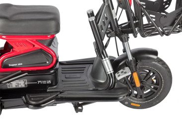 Трицикл электрический Wanshida HOT HATCH (60V, 650W, черно-белый)