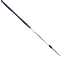 Рукоять алюминиевая Haug Bursten (1500мм, Д 32/25мм, пласт. покрытие, черный)