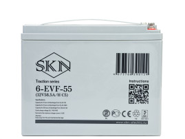 Тяговый аккумулятор SKN 6-EVF-55 (12В, 58,5Ач, AGM)