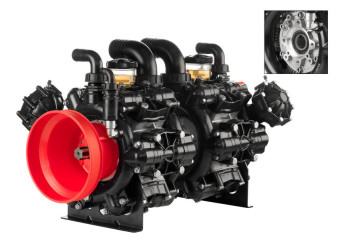 Мембранный насос AR 500 BP TWIN TOP C/F (BlueFlex, 20 бар, 489.4 л/мин, ВОМ 1"⅜-полый вал 32 мм)