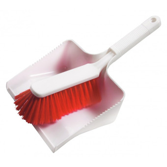 Набор щетка с совком Haug Bursten (ручной, для мусора, красный)