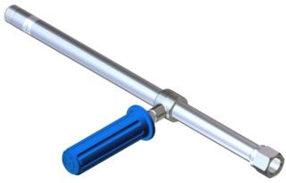 Копье (40см, 1/2&quot;ш-1/2&quot;г, 24бар, нерж, прямое, с ручкой) PA