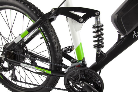 Электровелосипед Eltreco FS900 new (черно-зеленый)