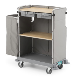 Тележка TTS GREEN HOTEL 870 (3 полки, 2 выдвижных ящика, колеса D125мм)