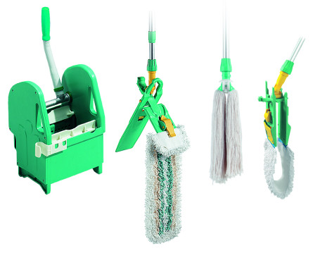 Тележка двухведерная TTS NICK 30 (с боковой желтой ручкой т отжимом TEC)