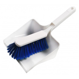 Набор щетка с совком Haug Bursten (ручной, для мусора, синий)