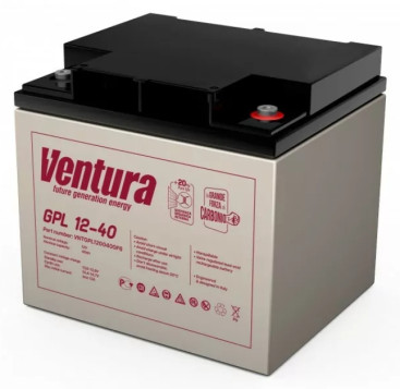 Тяговый аккумулятор Ventura GPL 12-40 (12В, 47Ач, AGM)
