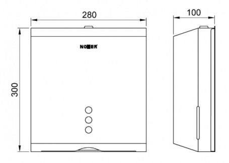 Диспенсер для бумажных полотенец Nofer (черный)
