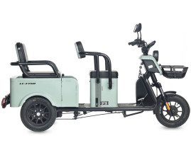 Трицикл электрический Wanshida LC-F150 60V 1000Вт (красный)