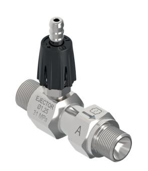 Эжектор с дозировкой ML100 FLX (310бар, 3/8ш-г, D=1.25мм, нерж) Mecline