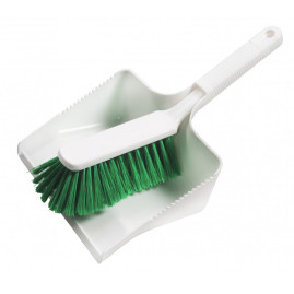 Набор щетка с совком Haug Bursten (ручной, для мусора, зеленый)