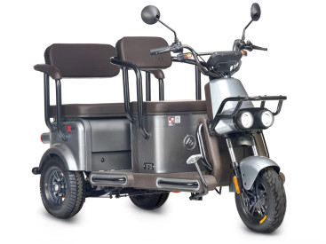 Трицикл электрический Wanshida U1-X 60V 800Вт (серый)