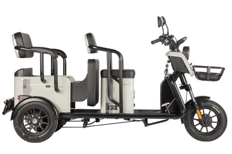Трицикл электрический Wanshida LC300 (60V, 1000W, серый) (0000310-3077)