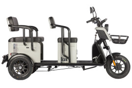 Трицикл электрический Wanshida LC300 (60V, 1000W, серый)
