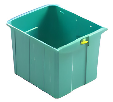 Ящик с ключом TTS (40 л, для тележек Magic, зеленый)